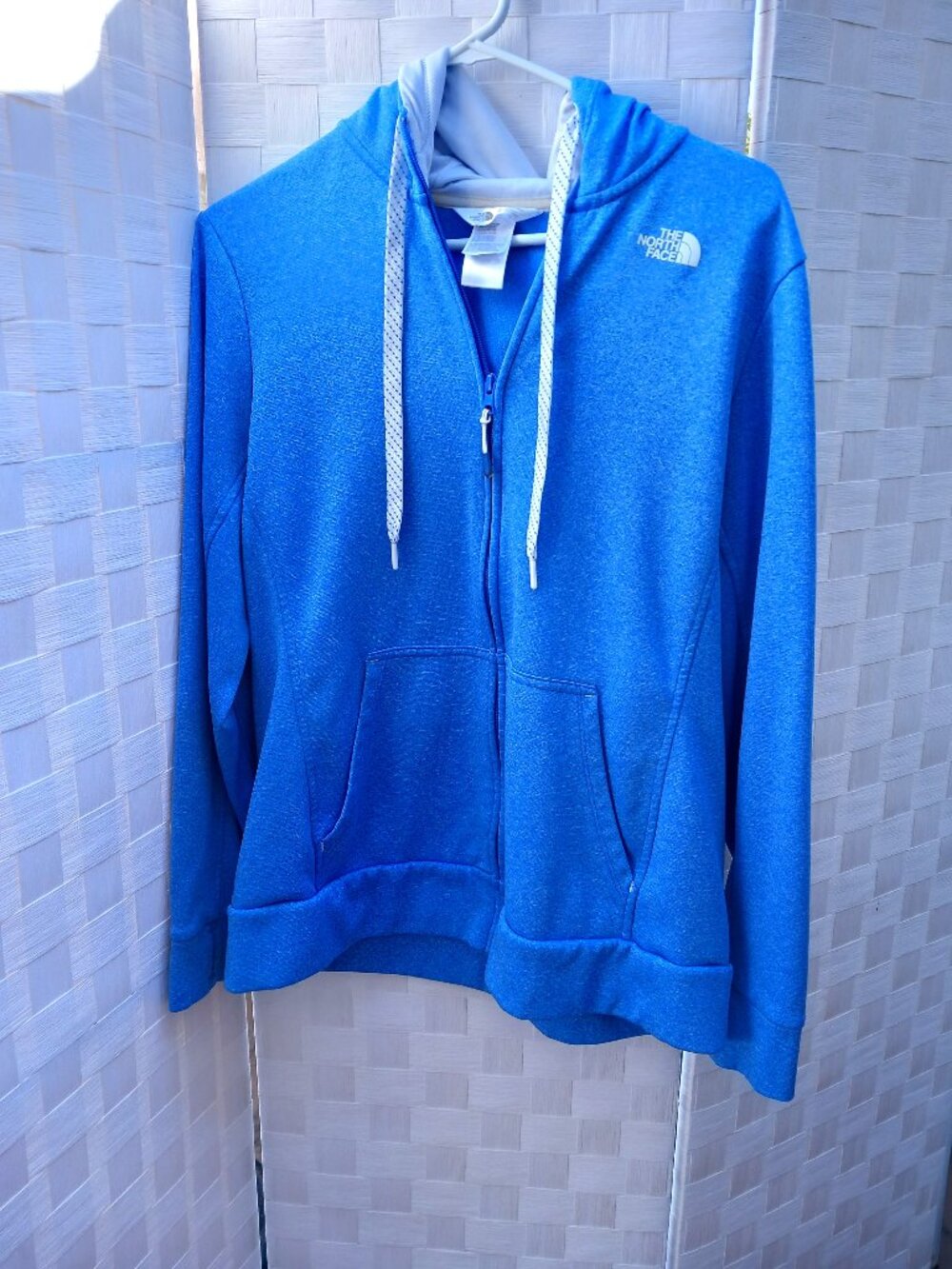 The North Face Zip Up Blue Hoodie XL